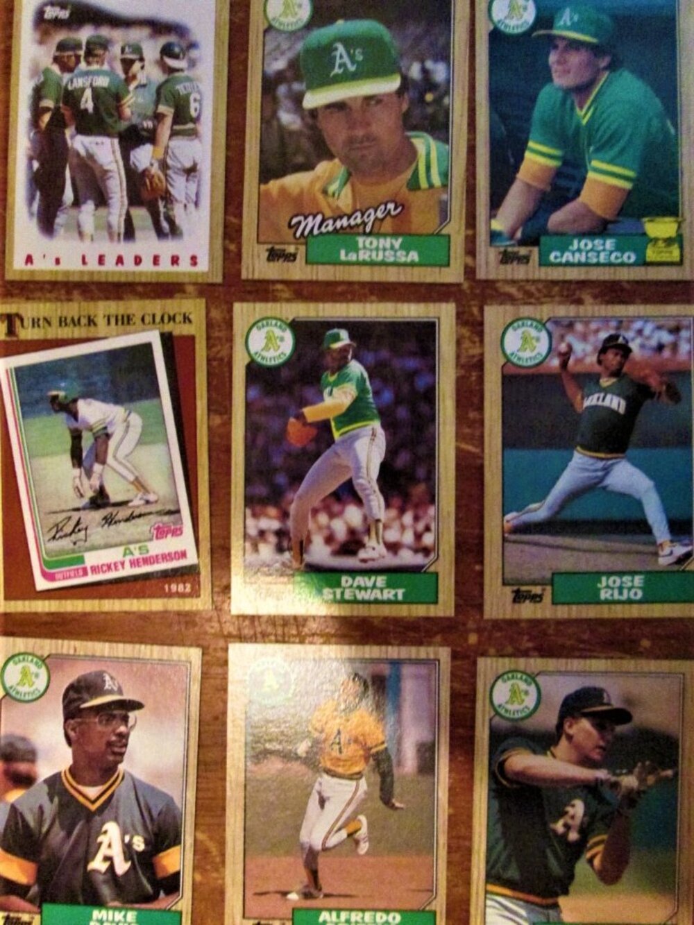 1987 Topps Oakland Athletics Team Set